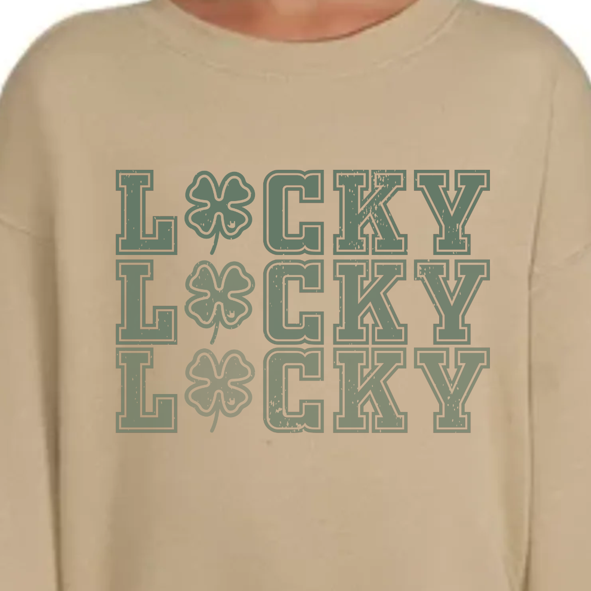 Sand Crew Sweatshirt - St. Patrick (Green Prints)