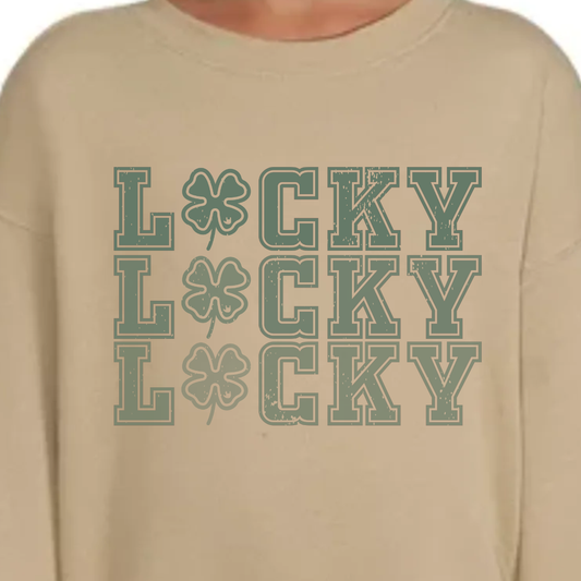 Sand Crew Sweatshirt - St. Patrick  (Green Prints)