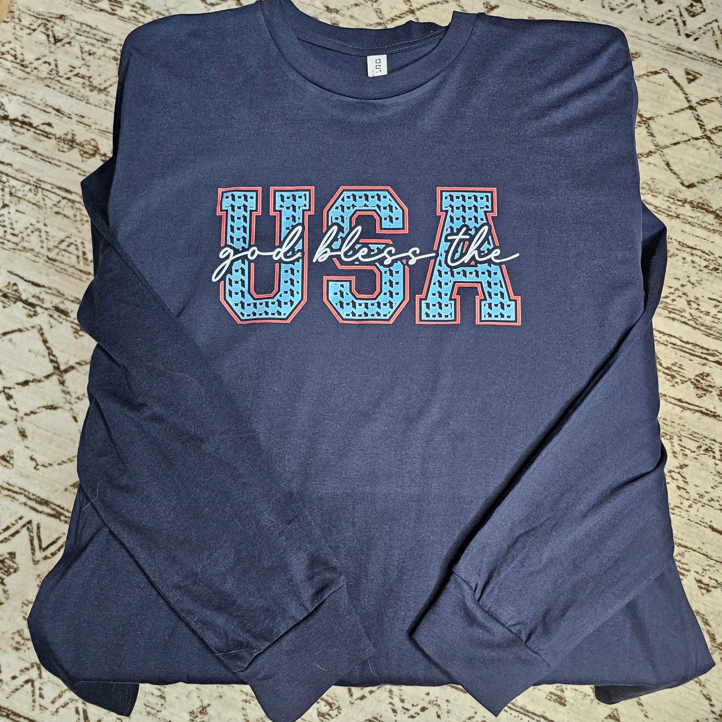 Long Sleeve Shirt - USA w ILU pattern inside